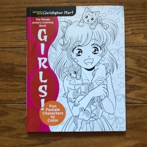 Female Character Coloring Book